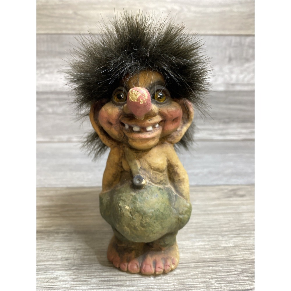 NyForm Troll #118 Hands In Pocket Made in Norway Black Hair